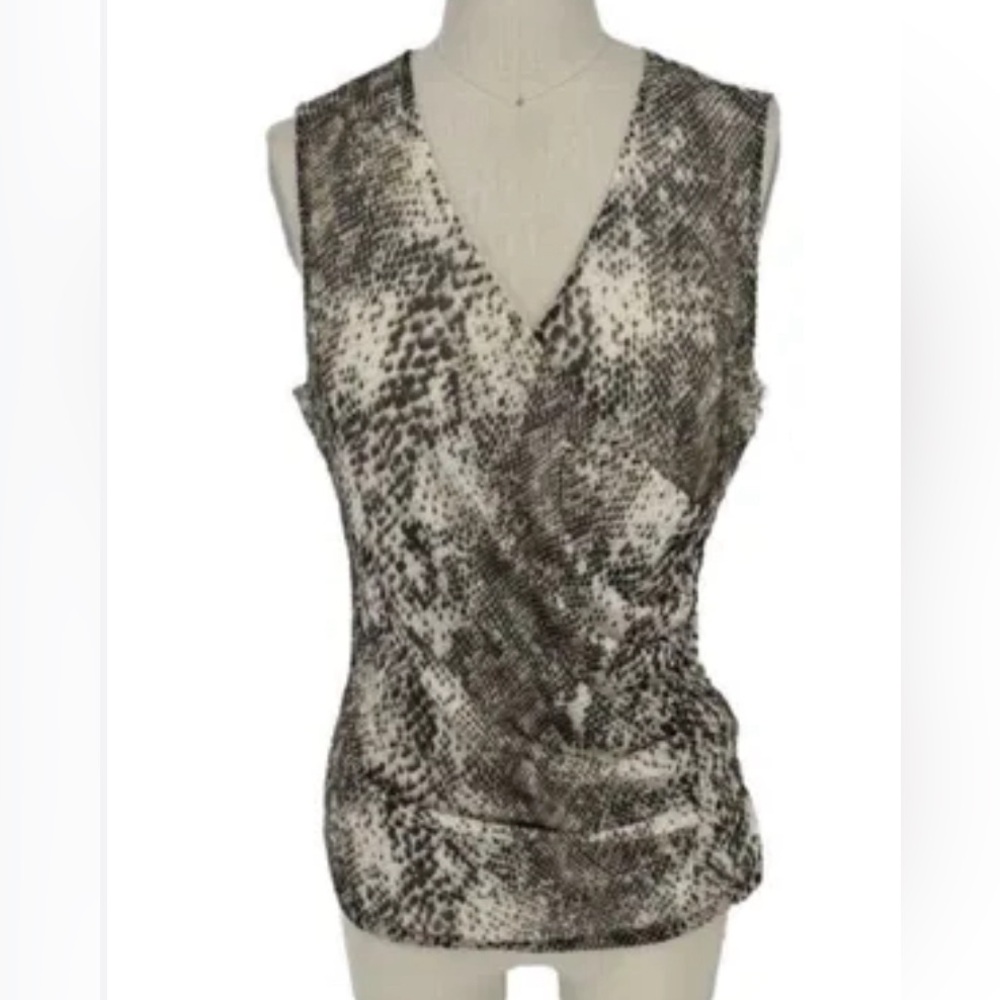 NWT Cable & Gauge Women's Top Medium
Snakeskin Print Sleeveless Blouse
